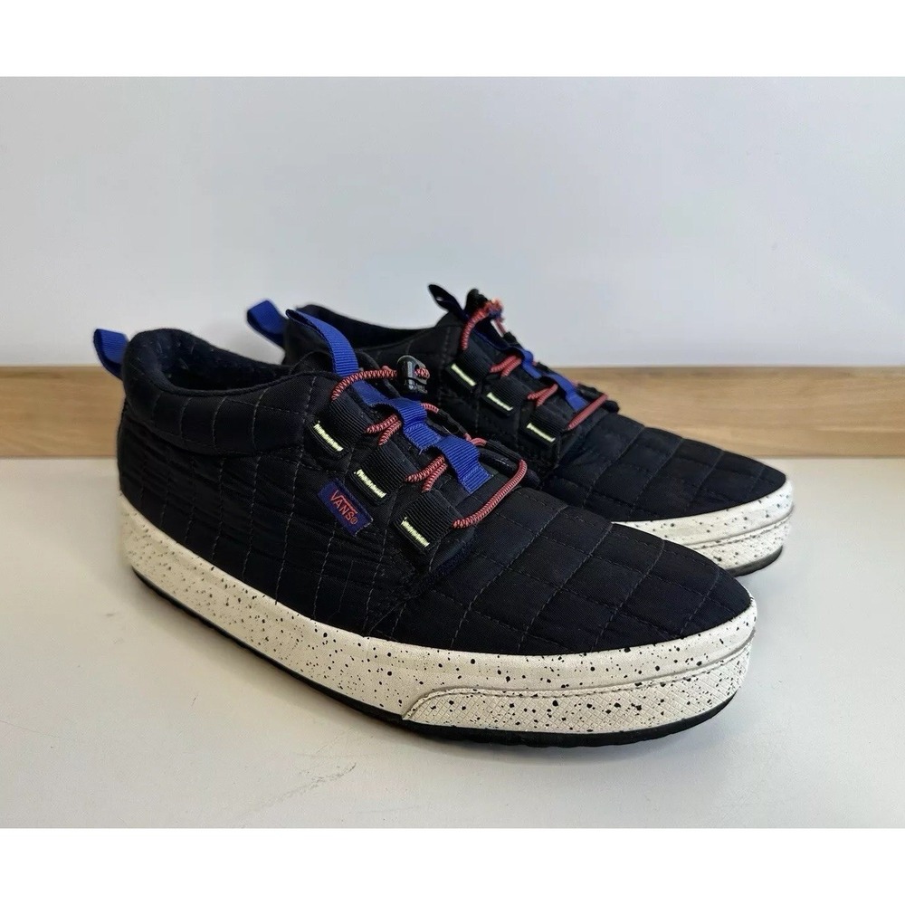Vans Nylon Chukka Ultracush Slip-Er Black Shoes Size Men 7 Women 8.5 Lightweight